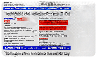 Dapamac Trio 1000mg Tablet 10
