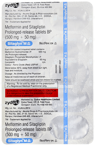 Sitaglyn M 50/500 Tablet Pr 10