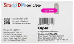 Sitacip Dm 100/10/500 Tablet 10