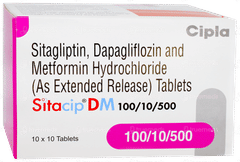 Sitacip Dm 100/10/500 Tablet 10