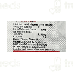 Telmizem Beta 50 Mg Tablet Er 10