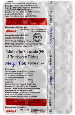 Metpil T 50 Tablet 15