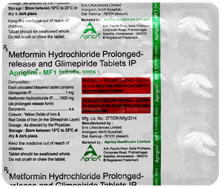 Apriglim Mf 1 Tablet Pr 15
