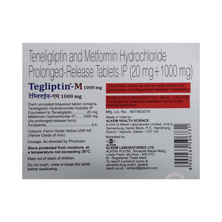 Tegliptin M 1000mg Tablet Pr 15