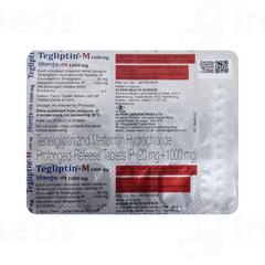 Tegliptin M 1000mg Tablet Pr 15