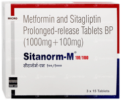 Sitanorm M 100/1000 Tablet 15 Sitanorm M 100/1000 Tablet 15