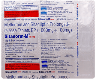 Sitanorm M 100/1000 Tablet 15