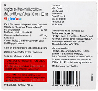 Siglyn M 100/500 Tablet 10