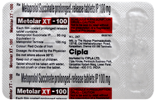 Metolar Xt 100 Tablet 15