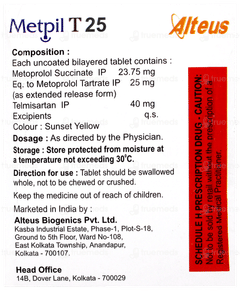 Metpil T 25 Tablet 15