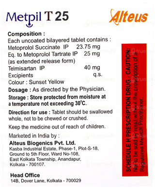 Metpil T 25 Tablet 15