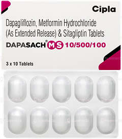 Dapasach Ms 10/500/100 Tablet 10