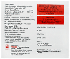 Gluflozin Mf Forte 10/1000 Tablet 15