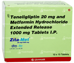 Zita Met 20mg/1000mg Tablet 15
