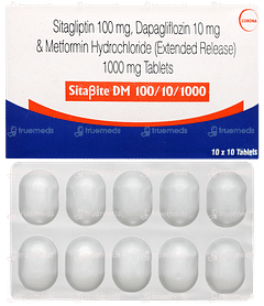Sitabite Dm 100/10/1000 Tablet Er 10