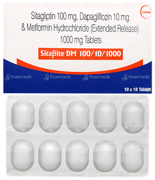 Sitabite Dm 100/10/1000 Tablet Er 10