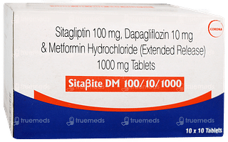 Sitabite Dm 100/10/1000 Tablet Er 10
