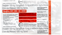 Sitabite Dm 100/10/1000 Tablet Er 10