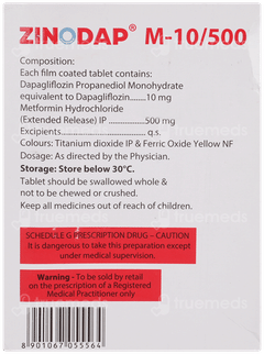 Zinodap M 10/500 Tablet 15