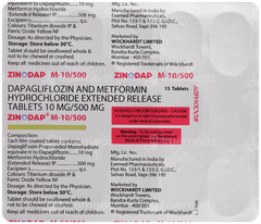 Zinodap M 10/500 Tablet 15