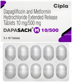 Dapasach M 10/500 Tablet 10 Dapasach M 10/500 Tablet 10