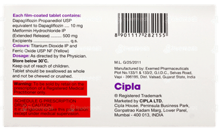 Dapasach M 10/500 Tablet 10