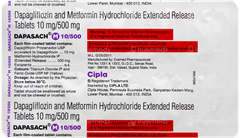 Dapasach M 10/500 Tablet 10 Dapasach M 10/500 Tablet 10