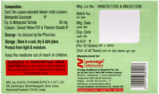 Metordil Xl 50 Tablet 15