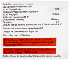 Sitaglyn Dm 100/1000 Tablet 10