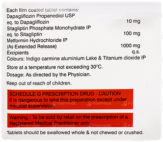 Sitaglyn Dm 100/1000 Tablet 10