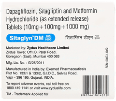 Sitaglyn Dm 100/1000 Tablet 10