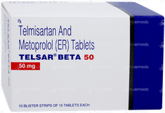 Telsar Beta 50 Tablet 15 Telsar Beta 50 Tablet 15