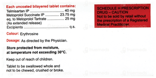 Telgard M 25 Mg Tablet Er 10