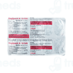 Daglipack M 10/500 MG Tablet 10