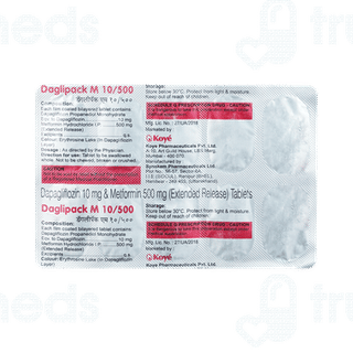 Daglipack M 10/500 MG Tablet 10
