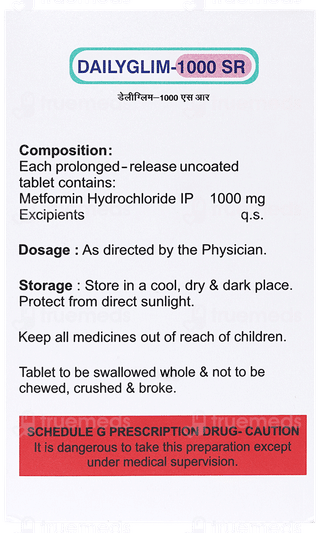 Dailyglim 1000 Sr Tablet 15