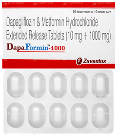 Dapaformin 1000 Tablet 10