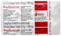 Dapaformin 1000 Tablet 10 Dapaformin 1000 Tablet 10