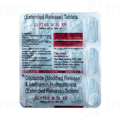 Glytas M 30 MG Xr Tablet 15 Glytas M 30 MG Xr Tablet 15