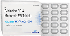 Glizid Mxr 60/1000 Tablet 15 Glizid Mxr 60/1000 Tablet 15