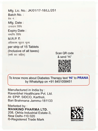 Glizid Mxr 60/1000 Tablet 15