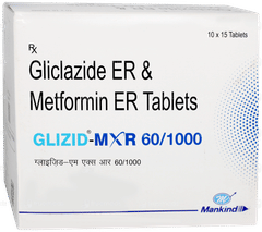 Glizid Mxr 60/1000 Tablet 15 Glizid Mxr 60/1000 Tablet 15