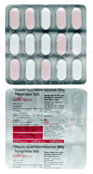 Gzor M 1 Mg Forte Tablet 15