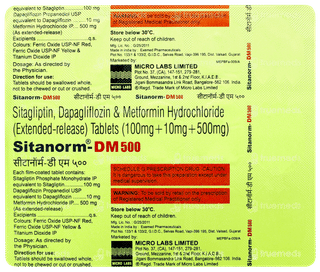 Sitanorm Dm 500 Tablet 15