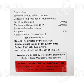 Glyfloz M 10/1000 MG Tablet 10