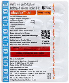 Siaglide M 50/500 Tablet Pr 15 Siaglide M 50/500 Tablet Pr 15