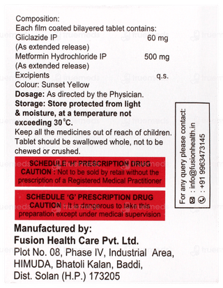 Xzid M 60 Xr Tablet 10