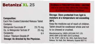 Betaniza Xl 25 Mg Tablet 10