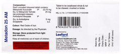 Metadon 25 Am Tablet 10 Metadon 25 Am Tablet 10