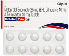 Metolar Trio 25 Tablet 10 Metolar Trio 25 Tablet 10
